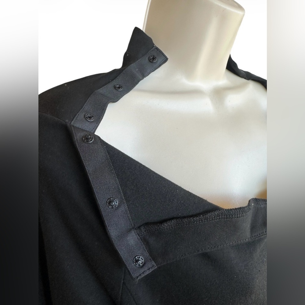 NWOT Deyeek Women’s Black Long Sleeve Zip Up Post Op Shirt w/ Drain Pockets M - Picture 4 of 12